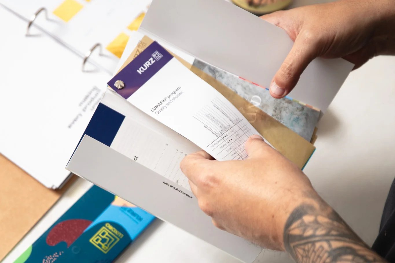 Holy Studio routine: packaging samples in the studio